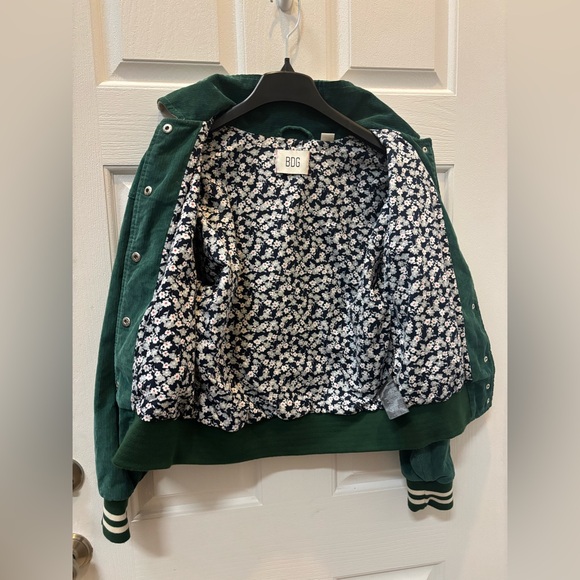 BDG Urban Outfitters Mushroom Corduroy Varsity Jacket Women’s Juniors Size S-P - Picture 5 of 11